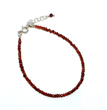 Load image into Gallery viewer, Bracelet ByKila with garnet and gold-plated sterling silver beads (925)
